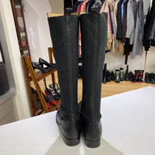 Load image into Gallery viewer, Frye pebbled leather/stretch panel boots 7.5