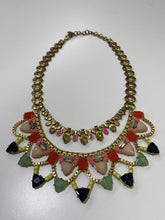 Load image into Gallery viewer, Stella & Dot dbl strand multi stones statement necklace