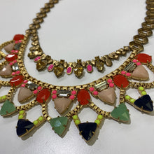 Load image into Gallery viewer, Stella & Dot dbl strand multi stones statement necklace