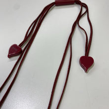 Load image into Gallery viewer, 3 pressed flower pendants rope necklace