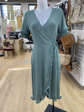 Load image into Gallery viewer, Top Shop ribbed faux wrap dress 8