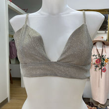 Load image into Gallery viewer, Le Lis metallic bra top S

