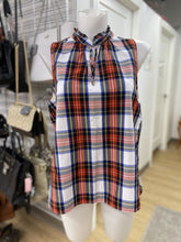 Load image into Gallery viewer, J Crew plaid sleeveless top 8

