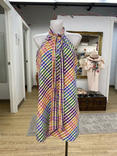 Load image into Gallery viewer, J Crew multi color gingham print dress 6
