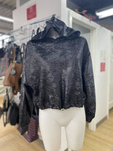 Load image into Gallery viewer, Pilcro metallic hooded top S