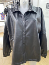 Load image into Gallery viewer, Adidas pleather jacket L
