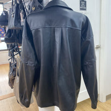 Load image into Gallery viewer, Adidas pleather jacket L