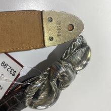 Load image into Gallery viewer, Brighton vintage(1994) elephant buckle leather belt S