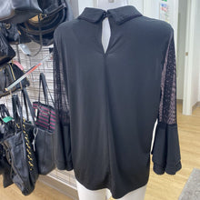 Load image into Gallery viewer, Athena Marie mesh sleeves top XL