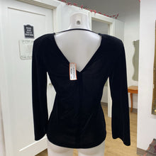Load image into Gallery viewer, Bailey44 velour deep v neck top M