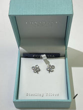 Load image into Gallery viewer, Contessa crystal 4 leaf clover .925 studs NIB