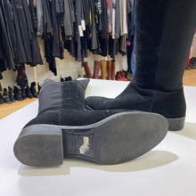 Load image into Gallery viewer, Clarks suede/stretch OTK boots 8.5