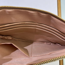 Load image into Gallery viewer, Poppy&Peonies glitter wristlet NWT