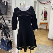 Load image into Gallery viewer, Eliza J ribbed/sheer stripes dress M