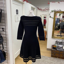 Load image into Gallery viewer, Eliza J ribbed/sheer stripes dress M