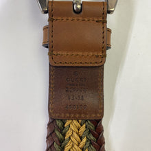 Load image into Gallery viewer, Gucci Woven belt 95-38 (259780)