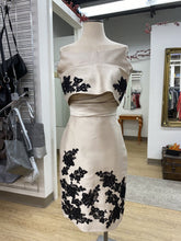 Load image into Gallery viewer, Love lace detail formal dress w shrug 4