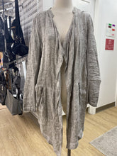 Load image into Gallery viewer, Sandwich open linen light coat 44