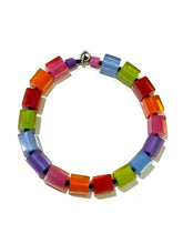 Load image into Gallery viewer, Multi Coloured Cubes necklace