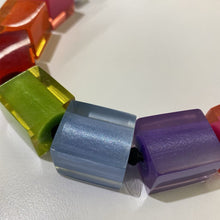 Load image into Gallery viewer, Multi Coloured Cubes necklace