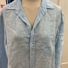 Load image into Gallery viewer, Frank & Eileen Striped Linen Dress M