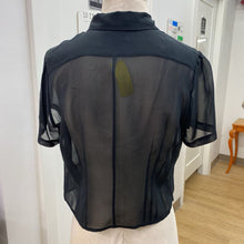 Load image into Gallery viewer, Club Monaco sheer silk top L