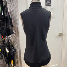 Load image into Gallery viewer, Theory ribbed trim silk top L