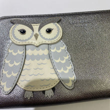 Load image into Gallery viewer, Kate Spade owl full zip wallet
