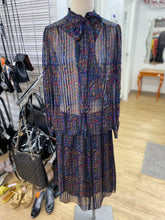 Load image into Gallery viewer, Made in Korea vintage silk top/skirt set 14