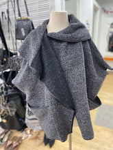 Load image into Gallery viewer, Red Coral wool/blend cape O/S