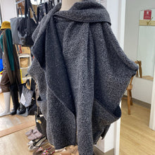 Load image into Gallery viewer, Red Coral wool/blend cape O/S