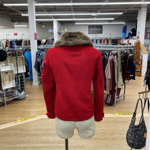 Load image into Gallery viewer, Banana Republic (outlet) light wool/blend coat w removeable collar S