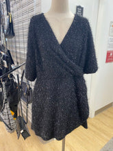 Load image into Gallery viewer, Smash + Tess metallic eyelash romper XL