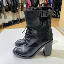 Load image into Gallery viewer, Tory Burch Donna lace up combat boots 7
