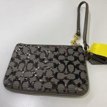 Load image into Gallery viewer, Coach sequin logo wristlet