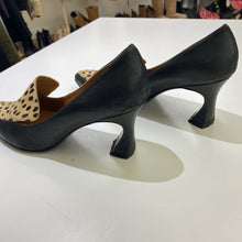 Load image into Gallery viewer, John Fluevog pony hair/leather heels 9