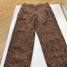 Load image into Gallery viewer, Anthropologie leopard print Velour pants XS
