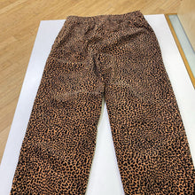 Load image into Gallery viewer, Anthropologie leopard print Velour pants XS