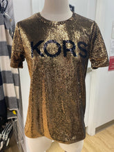 Load image into Gallery viewer, Michael Kors Metallic top S
