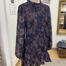 Load image into Gallery viewer, Zara floral smocked dress L