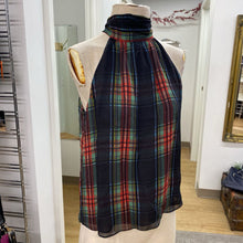 Load image into Gallery viewer, J Crew sleeveless plaid top S
