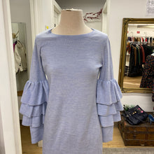 Load image into Gallery viewer, Club Monaco knit ruffle sleeve Sweater dress S