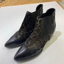 Load image into Gallery viewer, To Be leather/pony hair booties 38