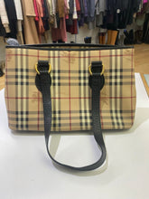 Load image into Gallery viewer, Burberry coated canvas handbag *As Is-ink/red marks