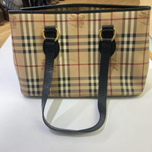 Load image into Gallery viewer, Burberry coated canvas handbag *As Is-ink/red marks