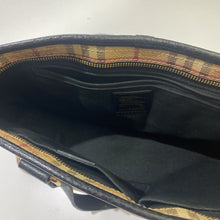 Load image into Gallery viewer, Burberry coated canvas handbag *As Is-ink/red marks