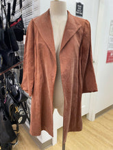 Load image into Gallery viewer, Eileen Fisher silk/linen blend long open blazer S