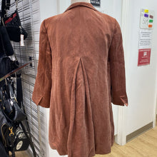 Load image into Gallery viewer, Eileen Fisher silk/linen blend long open blazer S