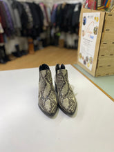 Load image into Gallery viewer, Blondo snakeprint embossed booties 5.5