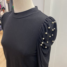 Load image into Gallery viewer, Hale Bob pearl detail sleeves top S
